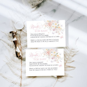 Baby in Bloom Wild Flower Butterfly Baby Shower Enclosure Card