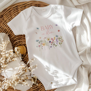 Baby in Bloom Wildflower Baby Shower Bodysuit