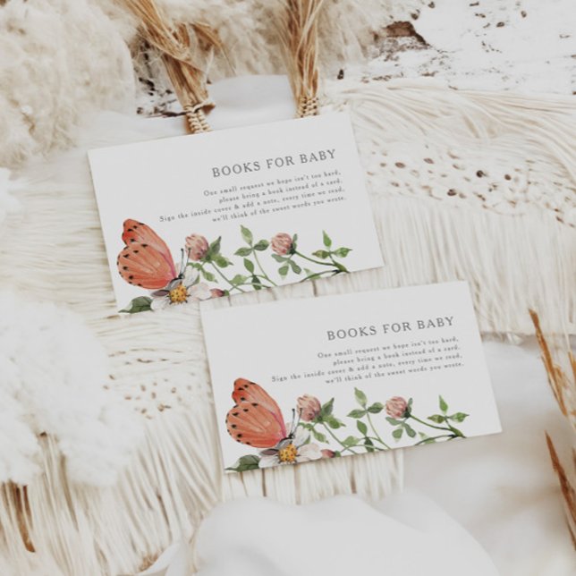 Baby in Bloom Wildflower Baby Shower Book Request Enclosure Card (Creator Uploaded)