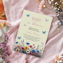 Baby in Bloom Wildflower Baby Shower - Elegant
