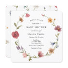 Baby in Bloom Wildflower Baby Shower Invitation