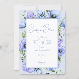 Baby in Bloom Wildflower Baby Shower Invitation