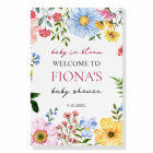 Baby in Bloom Wildflower Baby Shower Welcome