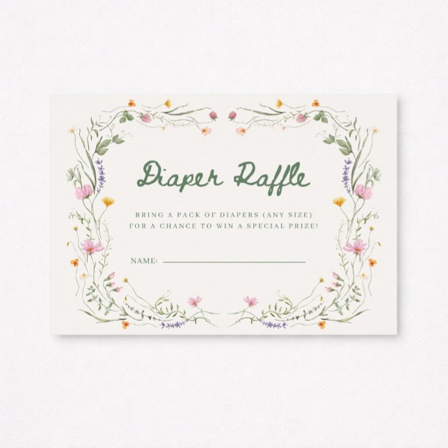 Baby in Bloom Wildflower Diaper Raffle Card (Creator Uploaded)
