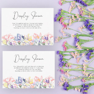Baby in bloom Wildflower - display shower Enclosure Card