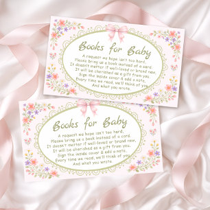 Baby in Bloom Wildflower Girl Baby Shower Enclosure Card