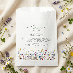Baby in Bloom Wildflower Meadow Baby Shower Favour Bags