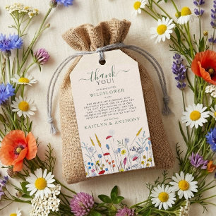 Baby in Bloom Wildflower Meadow Baby Shower Gift Tags
