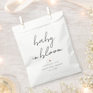 Baby in Bloom Wildflower Seeds Packet Baby Shower Favour Bags