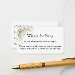 Baby In Bloom Wishes for Baby Card