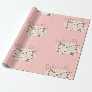 Baby in Bloom Wrapping Paper for Baby Shower