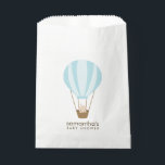 Baby in Blue Balloon Baby Shower Favour Bags<br><div class="desc">Adorable baby shower favour bags feature a sweet illustration of a baby inside a hot air balloon.</div>