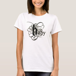 Baby in Fancy Letters - So Elegant. T-Shirt
