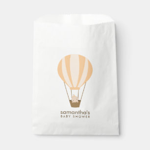 Baby in Orange Balloon Baby Shower Favour Bags