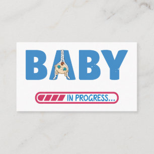 Baby in progress business card