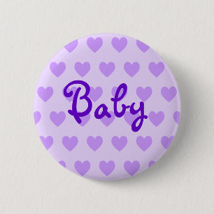 Baby in Purple 6 Cm Round Badge