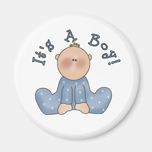 Baby in Sleeper It's a Boy Magnet (Front)