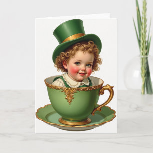 Baby In Teacup Art Card