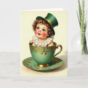 Baby In Teacup Cute Card