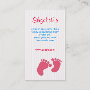 baby infant family business card
