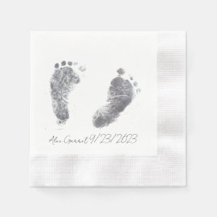 Baby Ink Foot prints Napkin