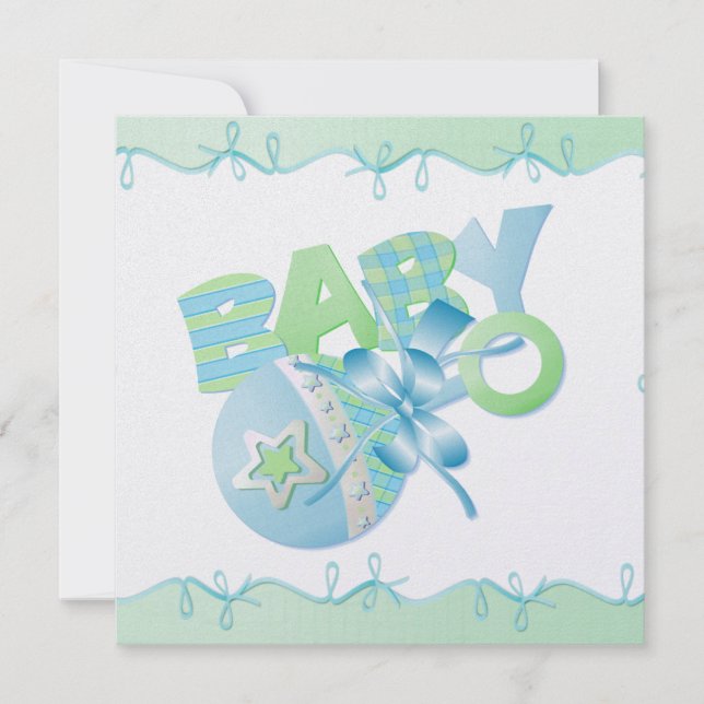 Baby Invitation  5.25" x 5.25" (Front)