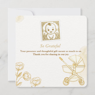 Baby Invitation - Cute Stamp