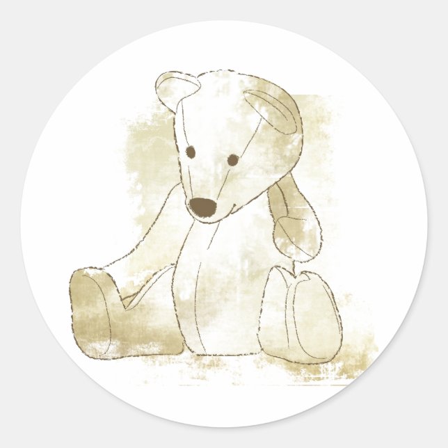 Baby Invitation or Favour Sticker (Front)