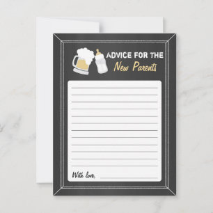 "Baby Is Brewing" Advice Card