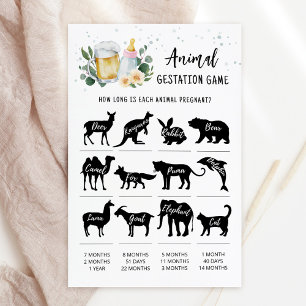 Baby Is Brewing Animal Gestation Pink Game