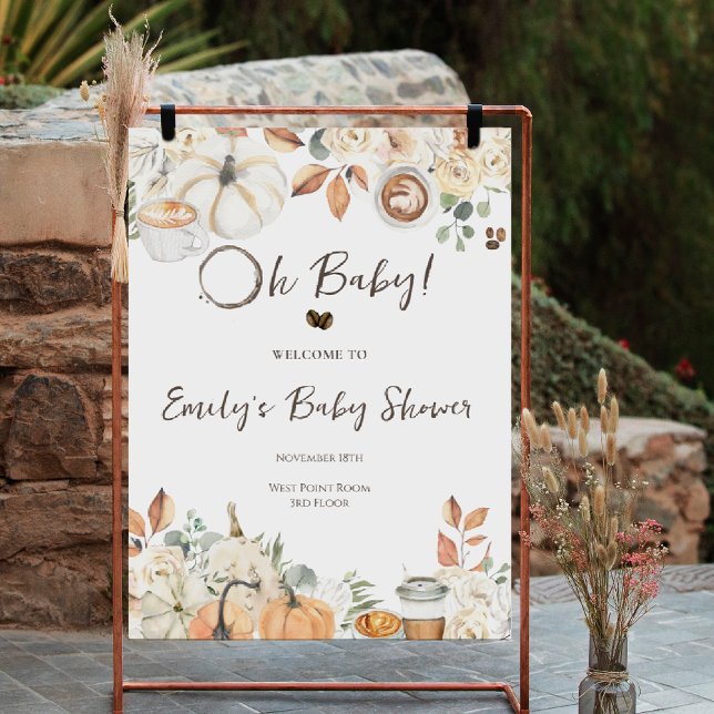 Baby is Brewing | Autumn Coffee Baby Shower Poster (Creator Uploaded)