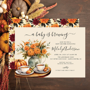 Baby is Brewing Baby Shower Invitation