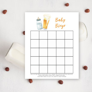 Baby is brewing beer Baby shower bingo game