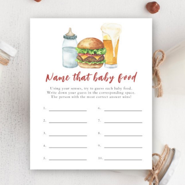 Baby is brewing beer - Name that baby food (Creator Uploaded)