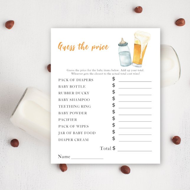 Baby is brewing beer - Price Guess Game (Creator Uploaded)