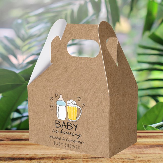 Baby Is Brewing Bottle Beer Glass Baby Shower Favour Box (Creator Uploaded)