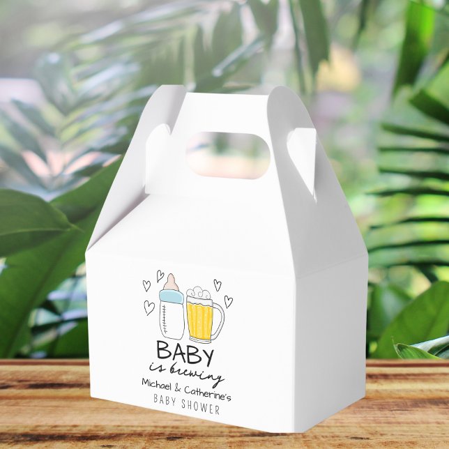 Baby Is Brewing Bottle Beer Glass Baby Shower Favour Box (Creator Uploaded)
