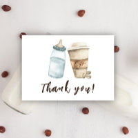 Baby is Brewing Bottle Coffee Thank you