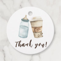 Baby is Brewing Bottle Coffee Thank you
