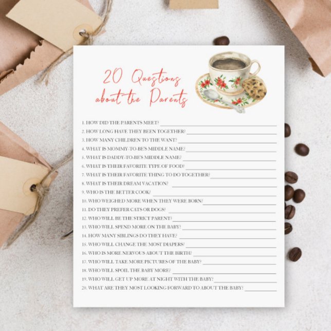 Baby is brewing coffee - 20 questions about parent (Creator Uploaded)