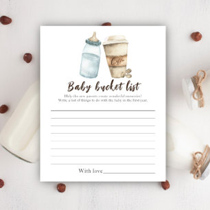Baby is brewing coffee - Baby bucket list