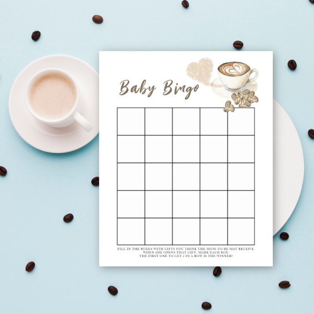 Baby is brewing coffee Baby shower bingo game (Creator Uploaded)