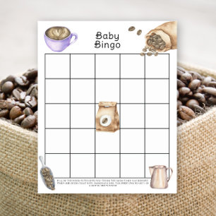 Baby is brewing coffee Baby shower bingo game