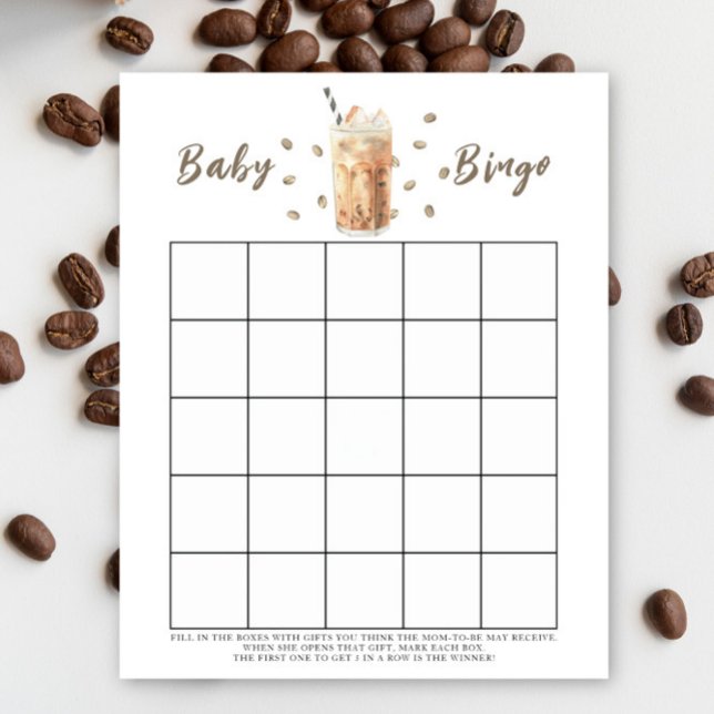 Baby is brewing coffee Baby shower bingo game (Creator Uploaded)