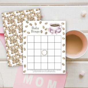 Baby is brewing coffee Baby shower bingo game