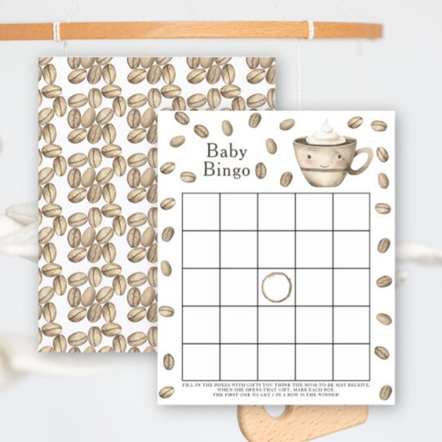 Baby is brewing coffee Baby shower bingo game (Creator Uploaded)