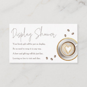 Baby Is Brewing Coffee Baby Shower Display Shower Enclosure Card