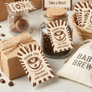 Baby Is Brewing Coffee Baby Shower Thank You Gift Tags