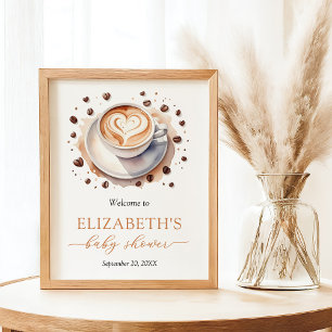 Baby is Brewing Coffee Baby Shower Welcome Sign