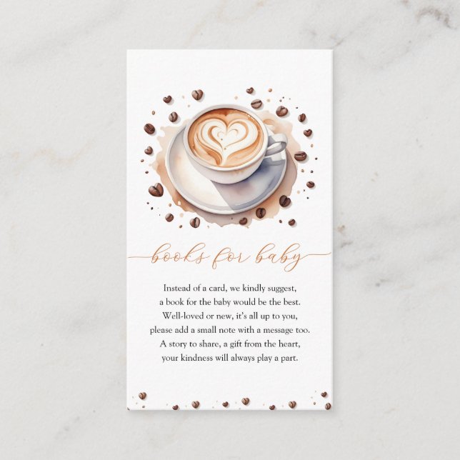 Baby is Brewing Coffee Books For Baby Enclosure Card (Front)